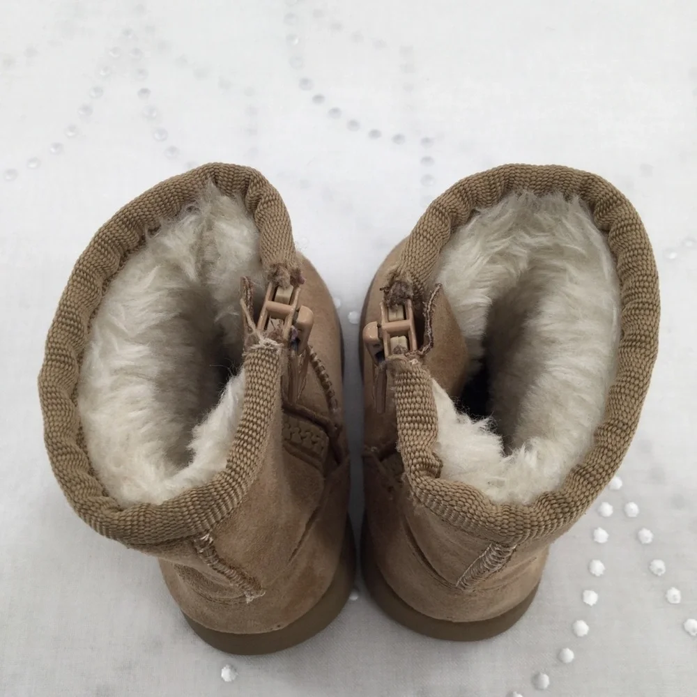 Toddler baby faux suede faux fur‎ Ugg like boots